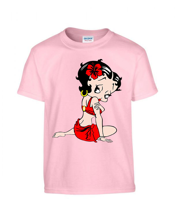 Betty Boop Rózsaszín Gyerek Póló