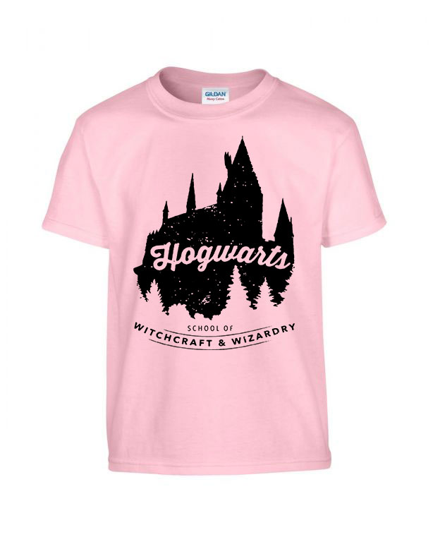 hogwarts harry potter roxfort Rózsaszín Gyerek Póló