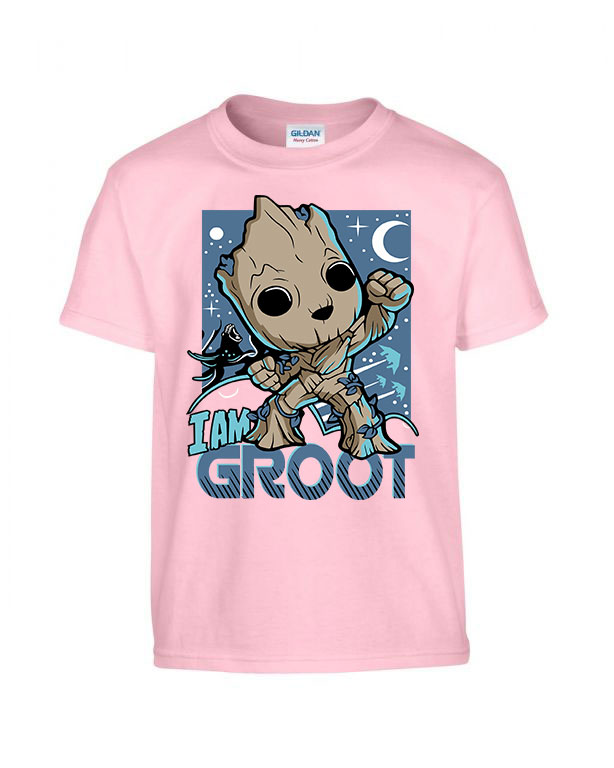 i am groot Rózsaszín Gyerek Póló