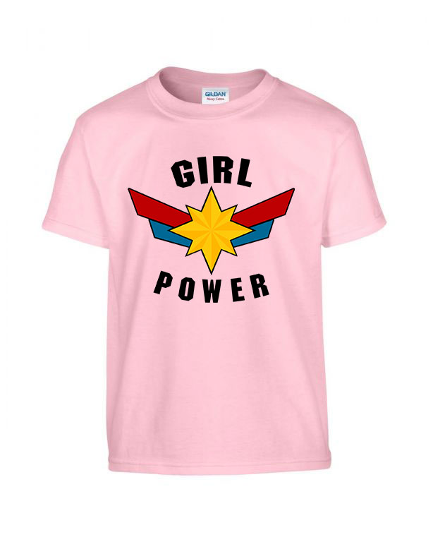 girl power Rózsaszín Gyerek Póló