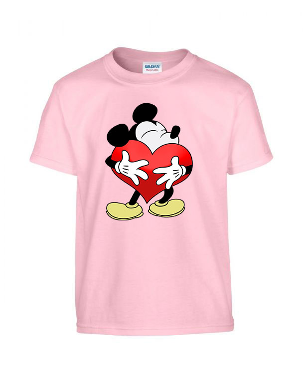 Mickey Egér Love Rózsaszín Gyerek Póló