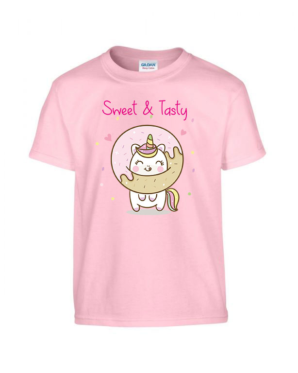 sweet unikornis fánk Rózsaszín Gyerek Póló