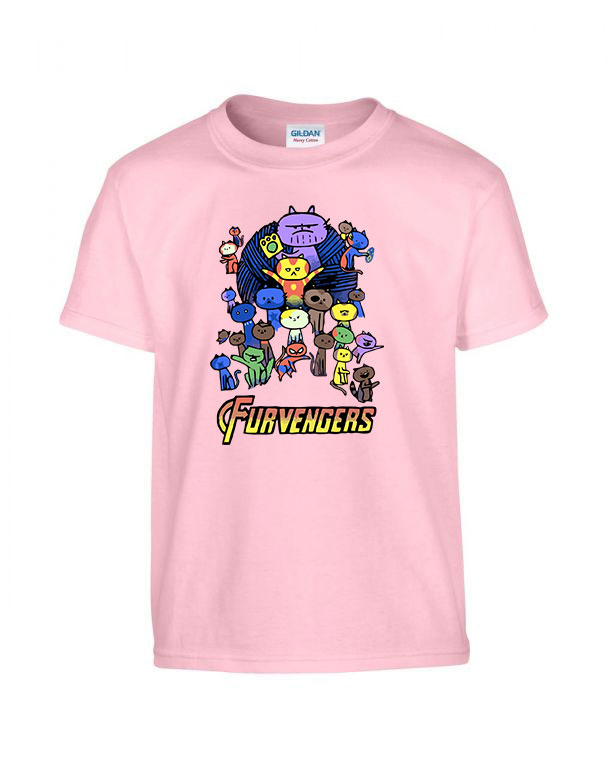 furvengers macska macskás cica cicás Rózsaszín Gyerek Póló