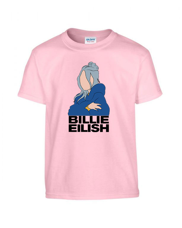 billie eilish Rózsaszín Gyerek Póló