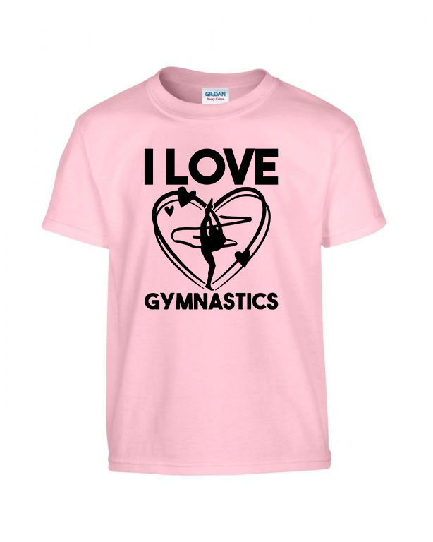 Gimnasztika gymnastic Rózsaszín Gyerek Póló