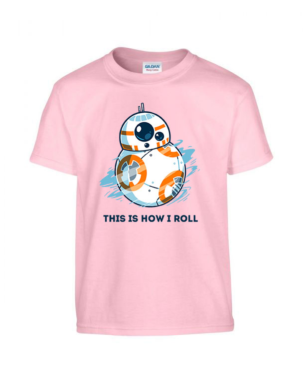 bb8 star wars Rózsaszín Gyerek Póló