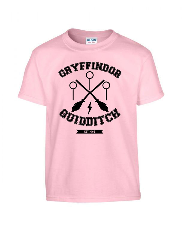 harry potter griffendél kvidics quidditch Rózsaszín Gyerek Póló
