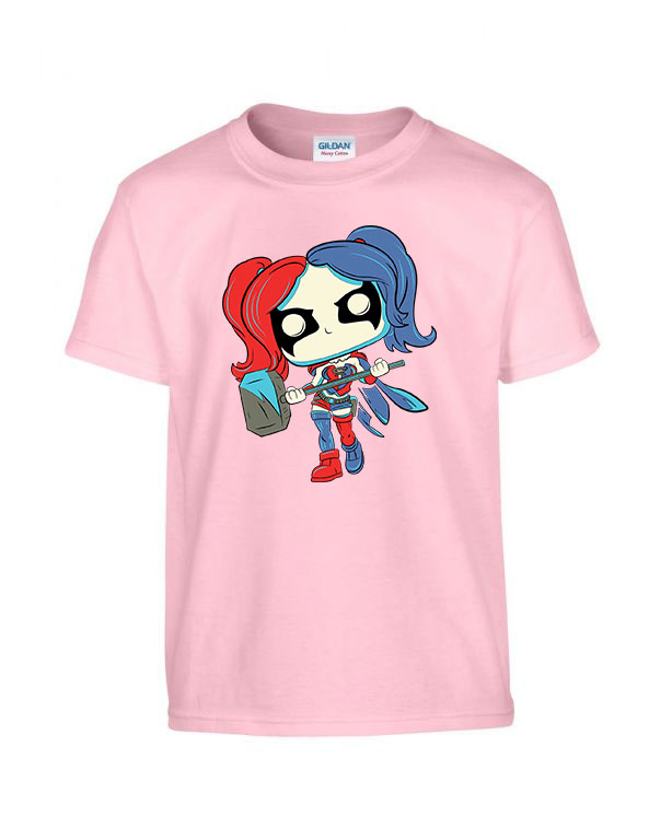harley quinn Rózsaszín Gyerek Póló