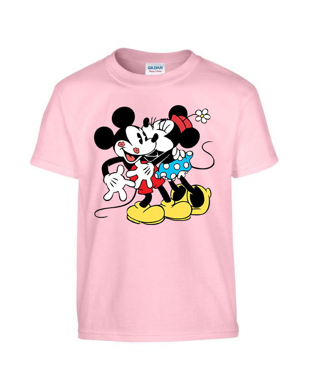 mickey és minnie egér Rózsaszín Gyerek Póló