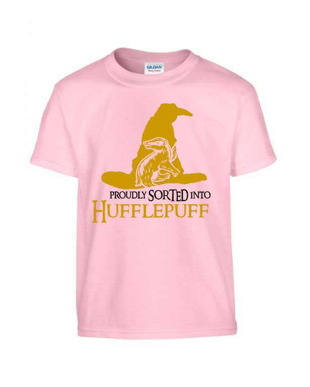 harry potter hugrabug hufflepuff Rózsaszín Gyerek Póló