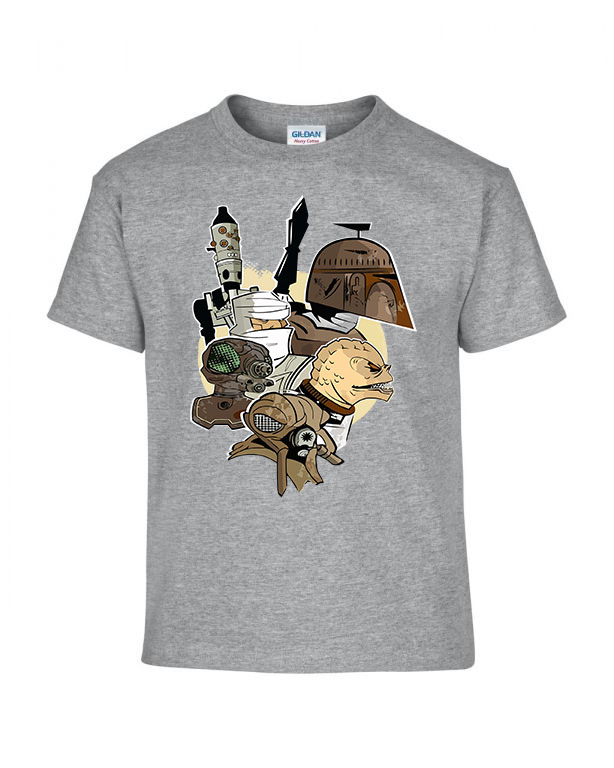 Star Wars Boba Fett Dengar Sportszürke Gyerek Póló