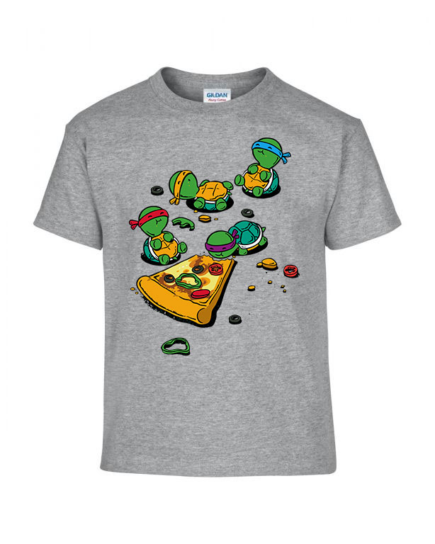 Tini Ninja Teknőcök TMNT Sportszürke Gyerek Póló