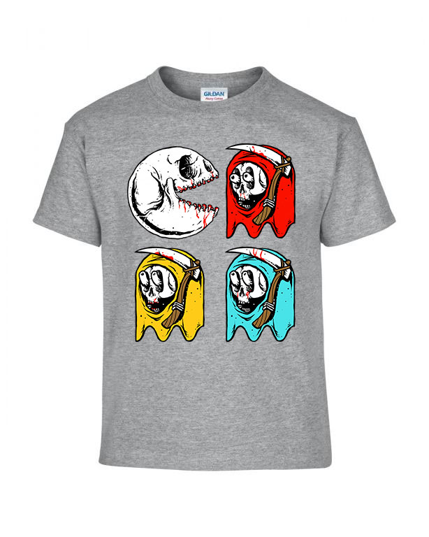 pac man Sportszürke Gyerek Póló