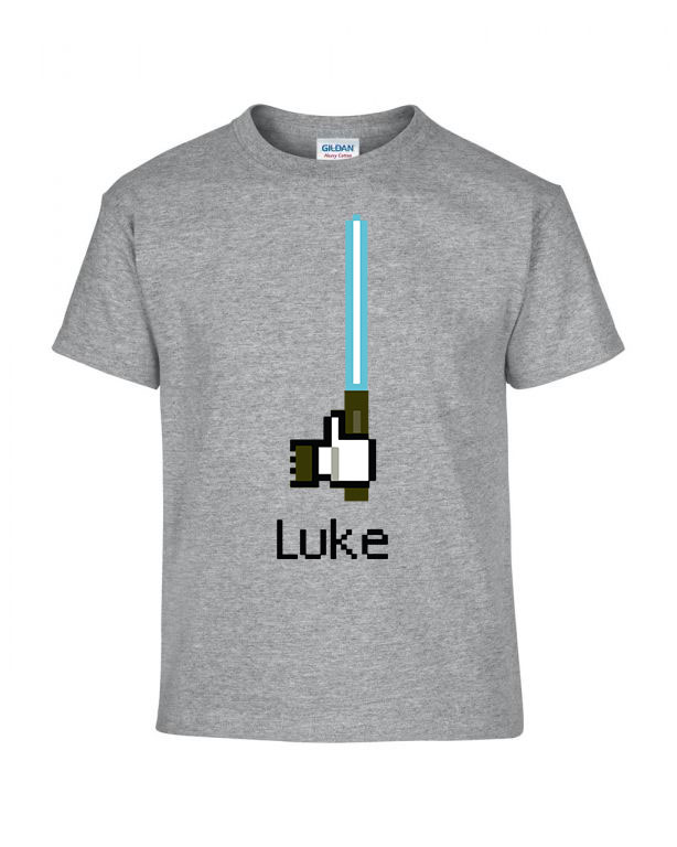 luke skywalker star wars facebook like humor Sportszürke Gyerek Póló