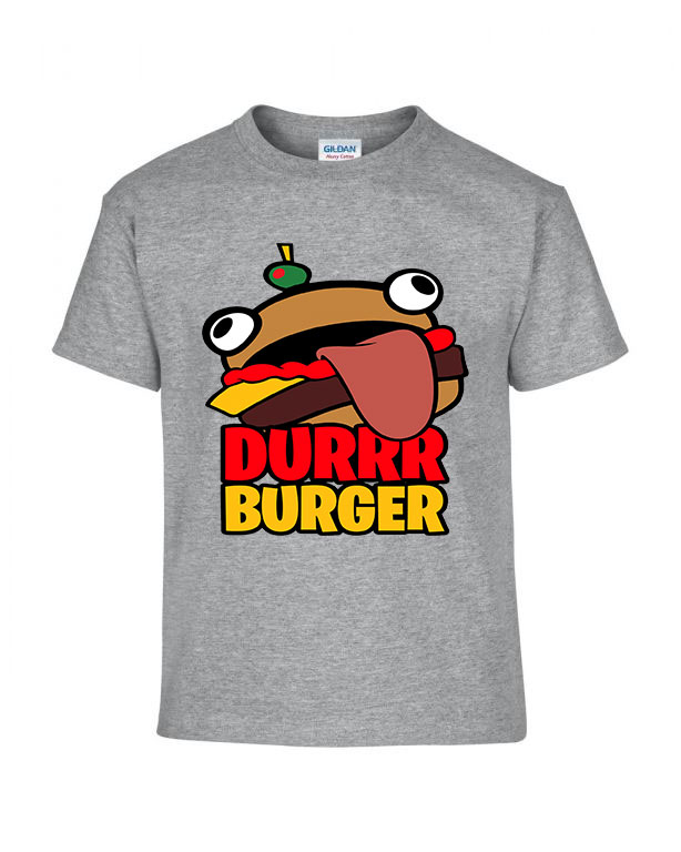 fortnite durrr burger  Sportszürke Gyerek Póló