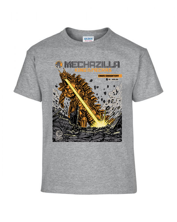 godzilla Sportszürke Gyerek Póló