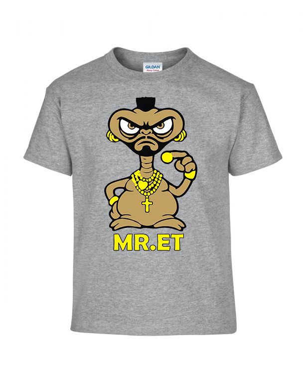mr. ET mr T Sportszürke Gyerek Póló