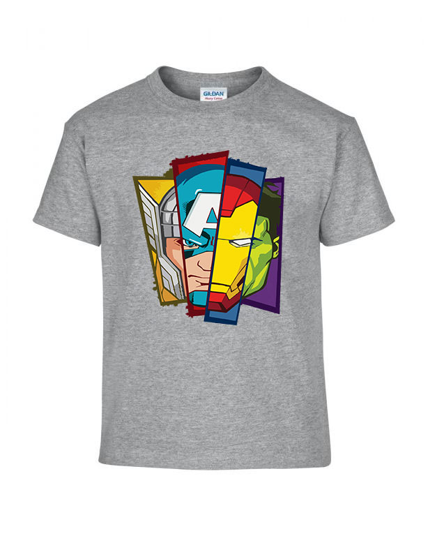 avengers bosszúállók thor iron man hulk amerika kapitány vasember Sportszürke Gyerek Póló