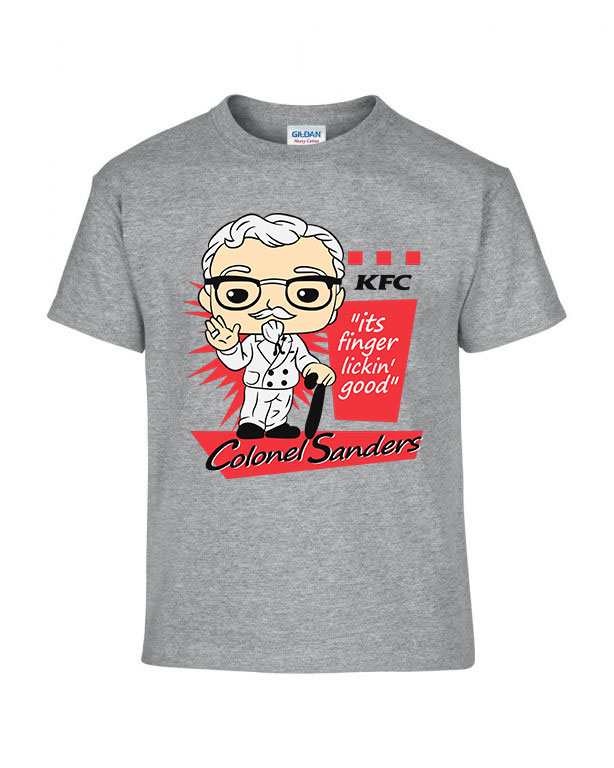 kft colonel sanders Sportszürke Gyerek Póló