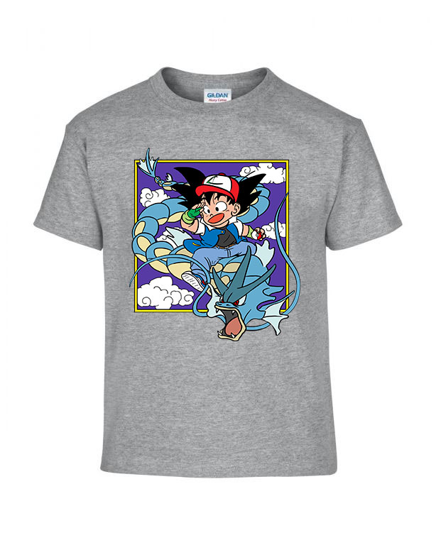 dragon ball gyarados son goku Sportszürke Gyerek Póló
