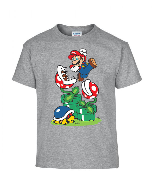 super mario Sportszürke Gyerek Póló