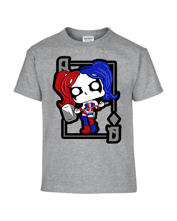 harley quinn Sportszürke Gyerek Póló