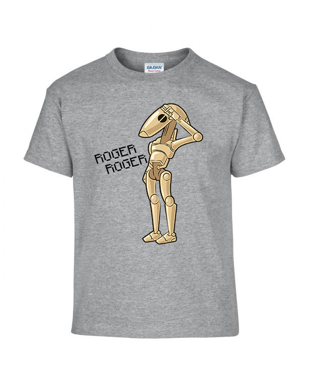 star wars roger droid Sportszürke Gyerek Póló