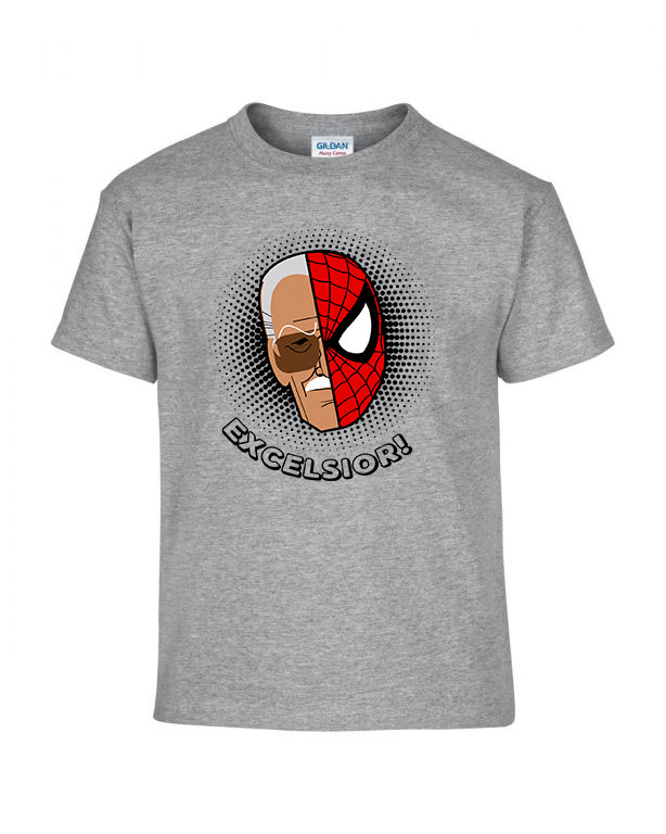 stan lee pókember marvel Sportszürke Gyerek Póló