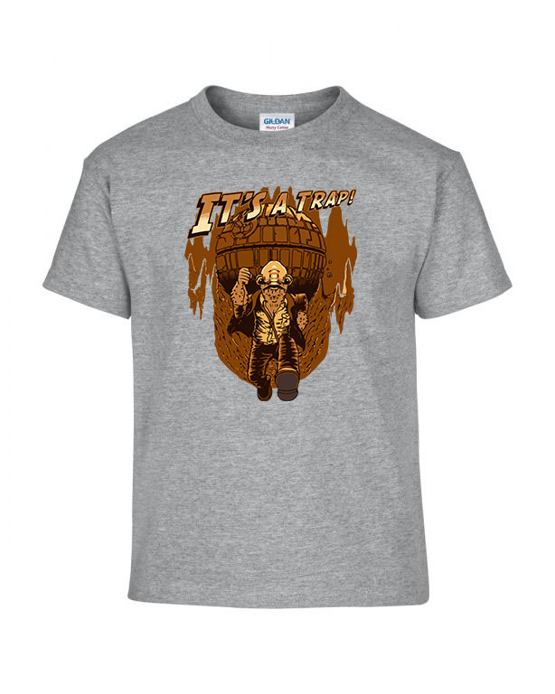 Star Wars Akbar admirális indiana jones humor Sportszürke Gyerek Póló