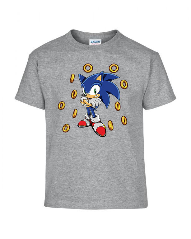 sonic a sündisznó Sportszürke Gyerek Póló