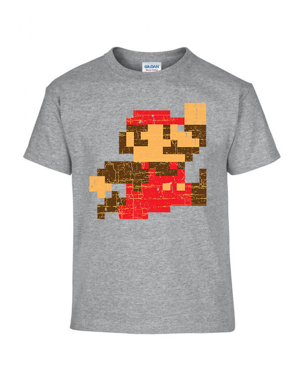 super mario Sportszürke Gyerek Póló
