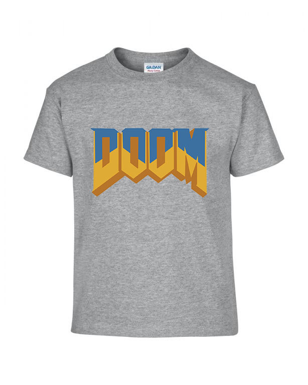 doom Sportszürke Gyerek Póló