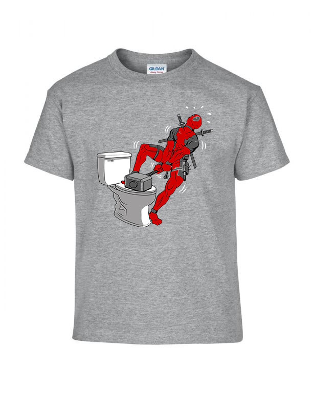 deadpool thor mjolnir kalapács humor Sportszürke Gyerek Póló