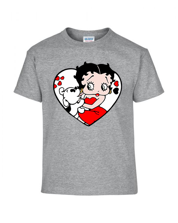 betty boop Sportszürke Gyerek Póló