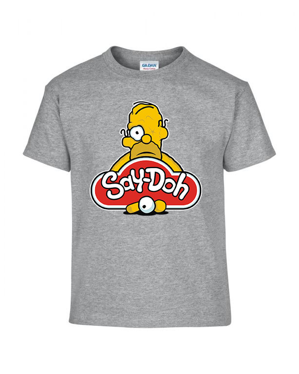humor homer simpson play doh gyúrma Sportszürke Gyerek Póló