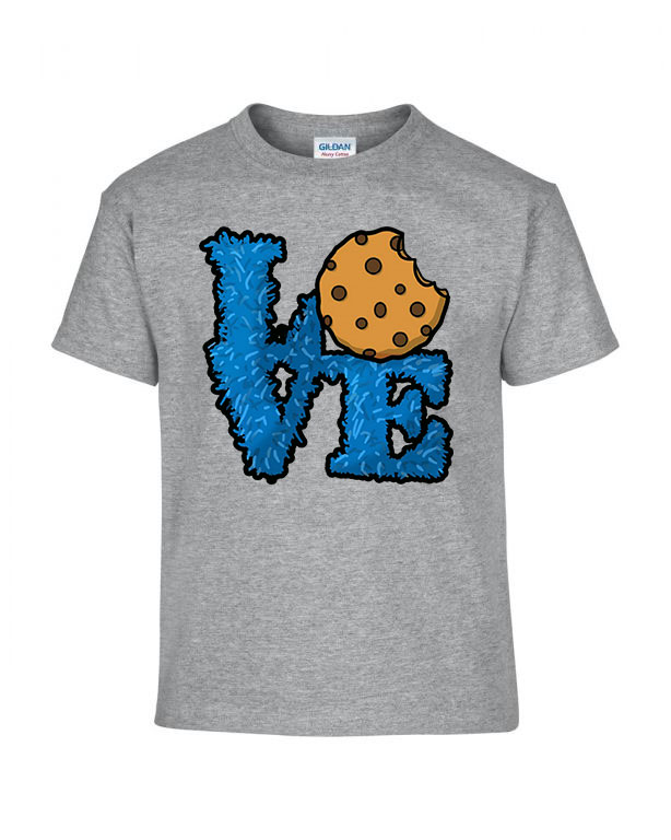 sütiszörny cookie love Sportszürke Gyerek Póló