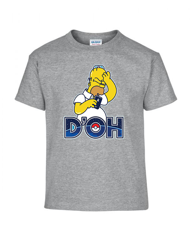 pokemon go homer simpson Sportszürke Gyerek Póló
