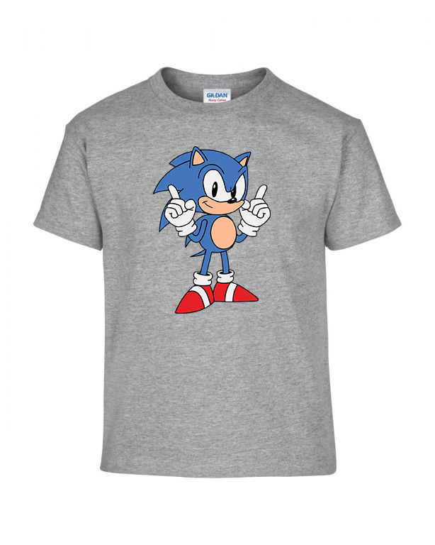 sonic Sportszürke Gyerek Póló
