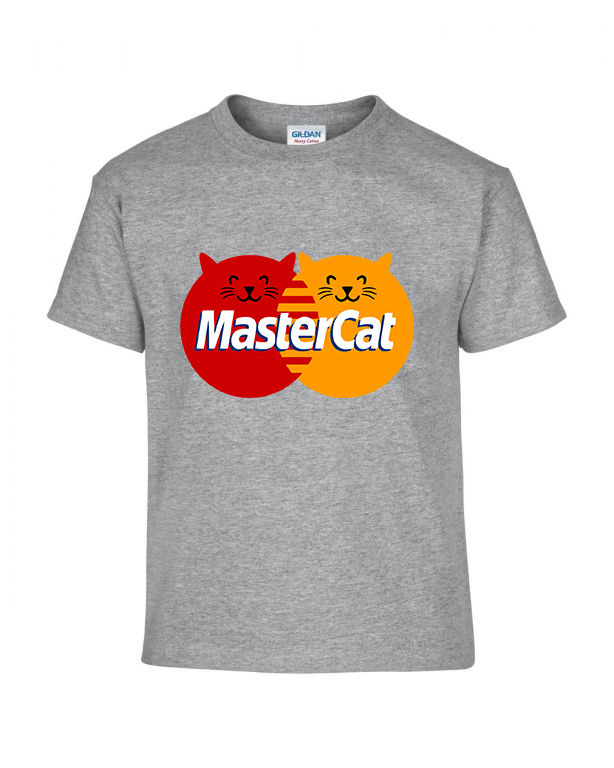master cat macska macskás cica cicás Sportszürke Gyerek Póló