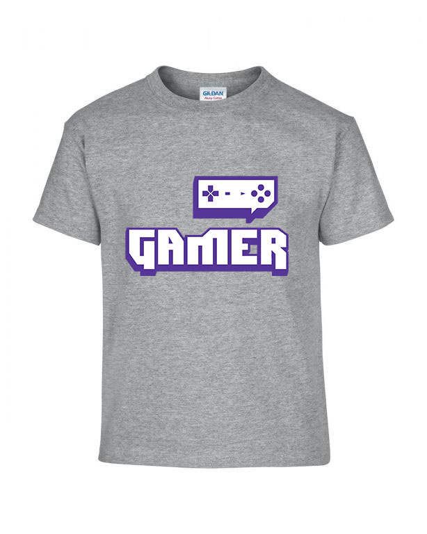 twitch gamer Sportszürke Gyerek Póló