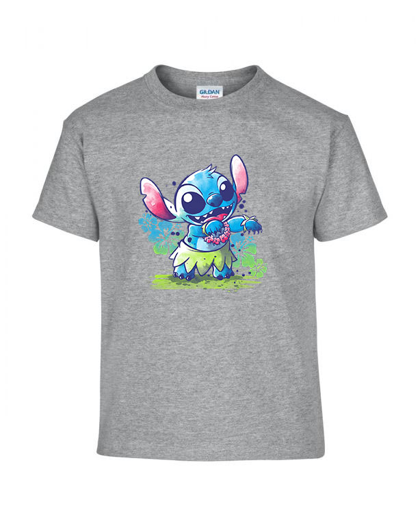 stitch Sportszürke Gyerek Póló