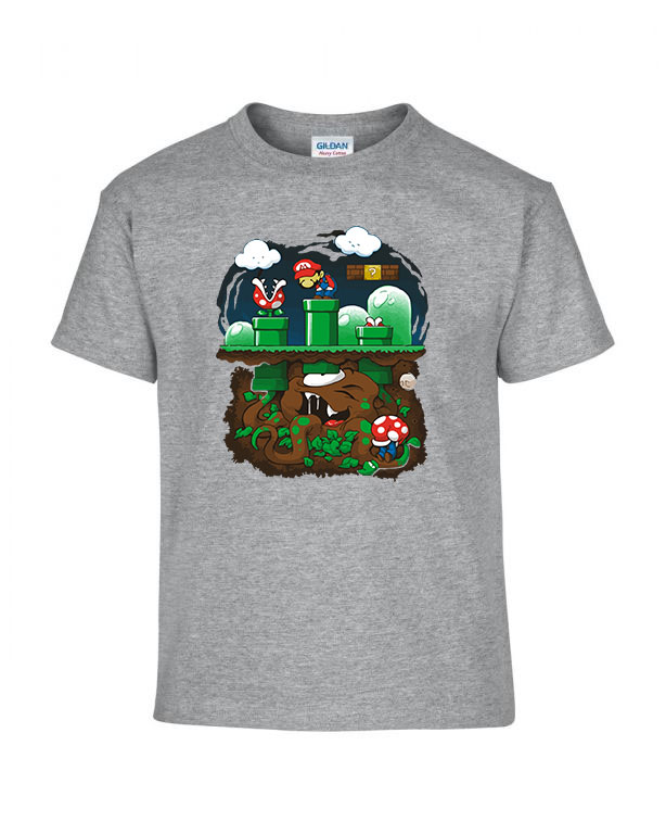 super mario Sportszürke Gyerek Póló