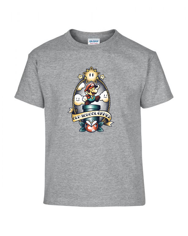 super mario Sportszürke Gyerek Póló