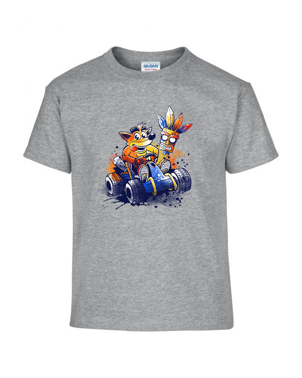 crash bandicoot Sportszürke Gyerek Póló
