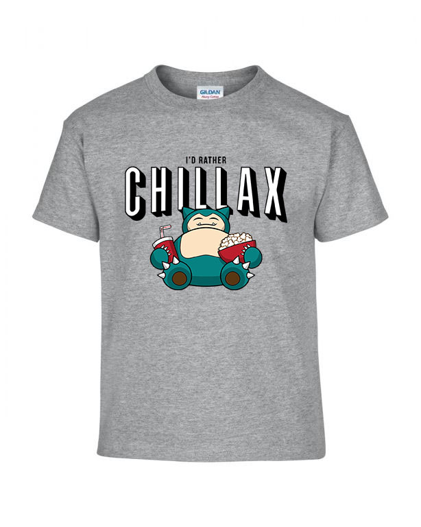 snorlax chillax Sportszürke Gyerek Póló
