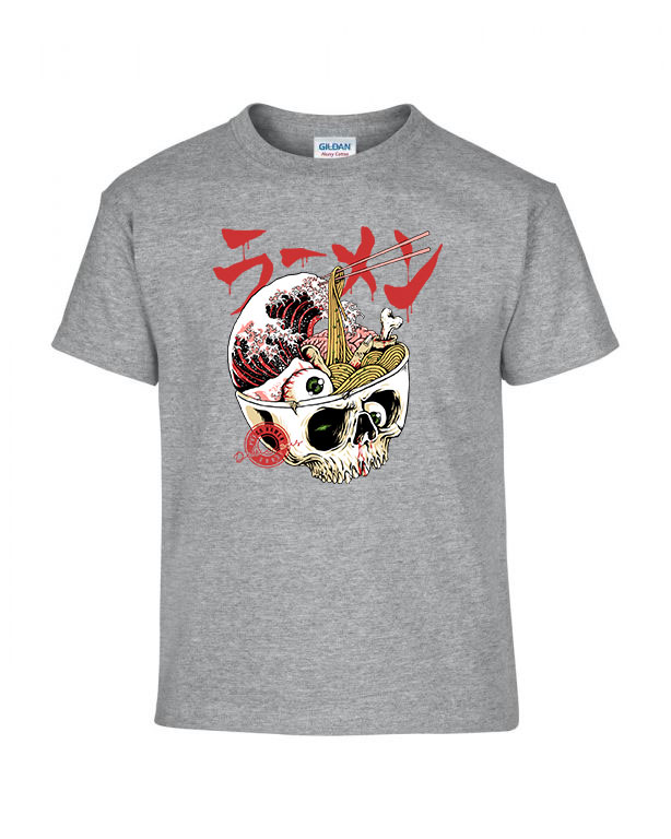 koponya ramen Sportszürke Gyerek Póló