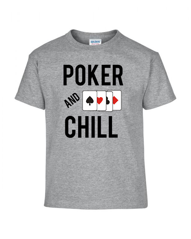 poker Sportszürke Gyerek Póló