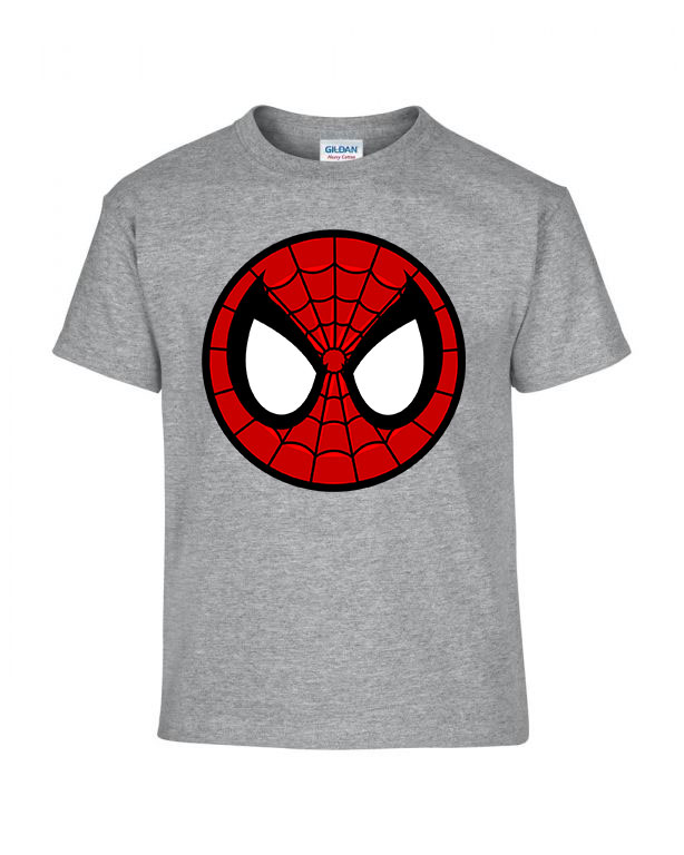 spider face spider man pókember Sportszürke Gyerek Póló
