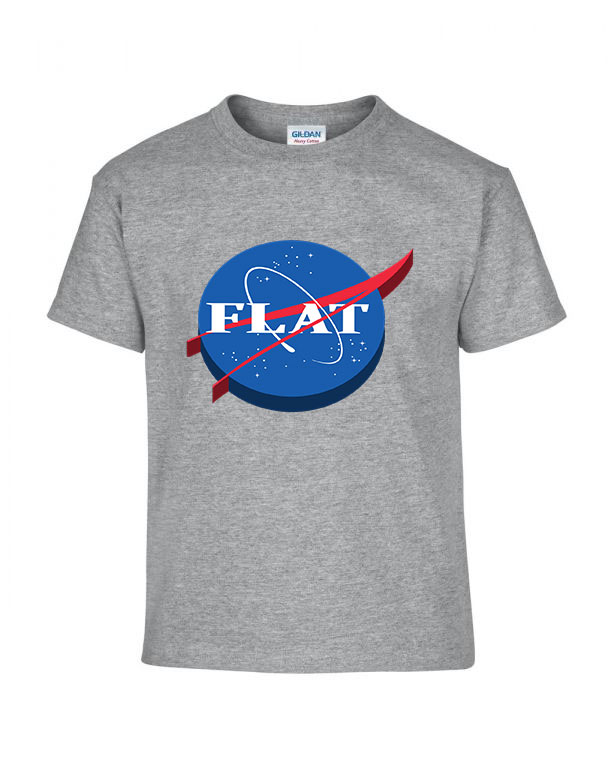 nasa logo flat humor Sportszürke Gyerek Póló