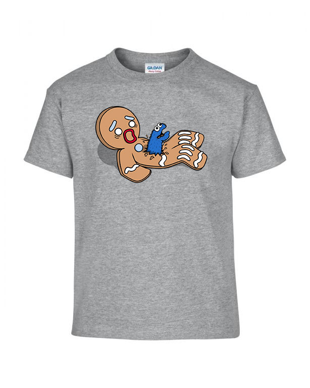 cookie alien sütiszörny Sportszürke Gyerek Póló